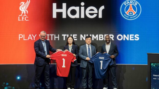 ไฮเออร์ ประกาศความร่วมมือ 2 สโมสรยักษ์ใหญ่ระดับโลก ลิเวอร์พูล และ ปารีส แซงต์-แชร์กแมง