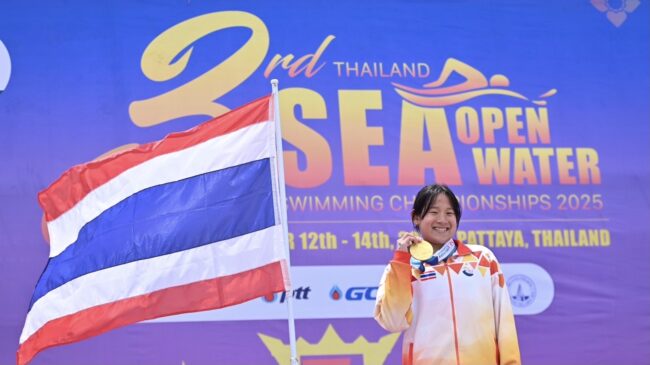 ไทยคว้า 5 ทองว่ายน้ำมาราธอนระยะ 5 กม. “โค้ชตึก” ปลื้มเด็กอายุ 14 เข้าอันดับ 2 โอเวอร์ออล