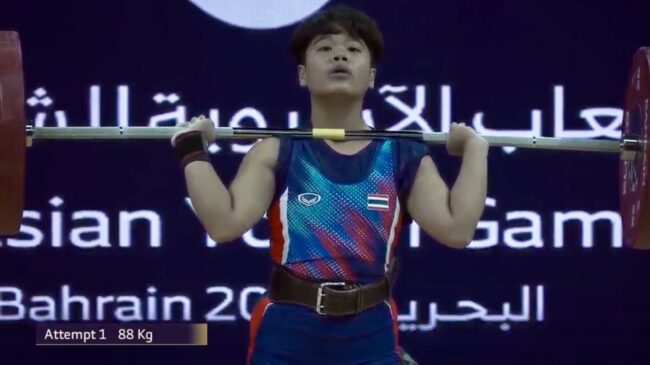 จอมพลังเกาหลีเหนือ ทำลายสถิติยุวชนโลก วราภรณ์ จบที่ 5 ทั้งสองท่า
