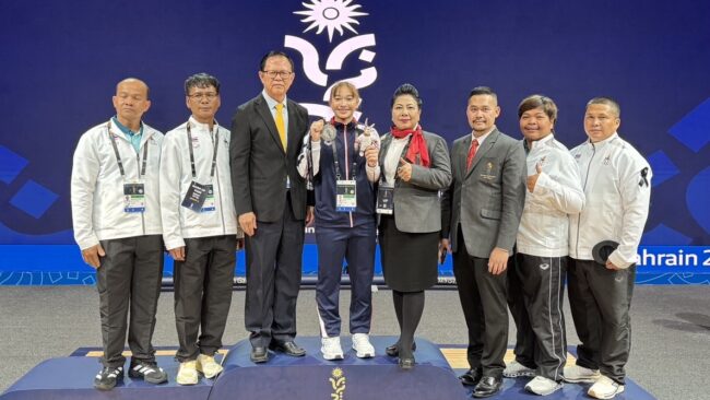 ยกน้ำหนักไทยปลดล็อค ยูธเกมส์ กนิษฐา ได้เหรียญเงิน