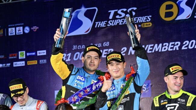 ปิติ-กันตศักดิ์” ยืนหนึ่งเรซ 2 บุรีรัมย์ ปิดท้าย TSS GT3 2025
