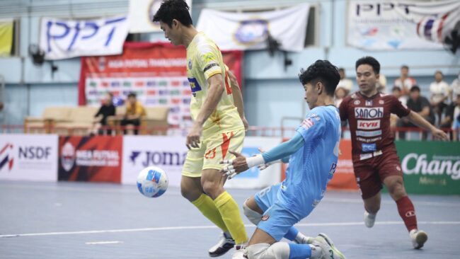 ห้องเย็นท่าข้าม ยิงทะลุหลัก 100 ส่ง วายเอฟเอ ศรีราชา โคม่าหนีตาย MEA ฟุตซอลไทยลีก 2025