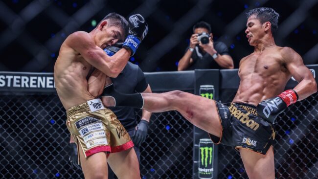 เดือดสมการรอคอย! “ซุปเปอร์บอน” ดับซ่า “มาซาอากิ” รวบเข็มขัดคิกบ็อกซิ่ง รุ่นเฟเธอร์เวต