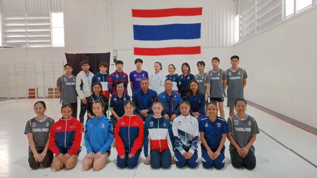 ยิมนาสติกส์” โชว์ความเข้มแข็งผสมผสานสนุกสนาน ให้คณะของ ดร.ณัฏฐ์ ธีรณัฐสุภานนท์