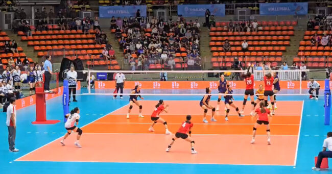 ทัพวอลเลย์บอลหญิงทีมชาติไทย โชว์ฟอร์มสมราคาแชมป์ 16 สมัย เปิดหัวซีเกมส์ ตบชนะ สิงคโปร์ 3-0 เซต