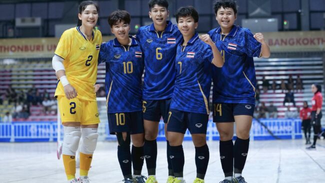 ฟุตซอลหญิงไทย ถล่ม ฟิลิปปินส์ 7-1 ประเดิมศึกซีเกมส์ ครั้งที่ 33