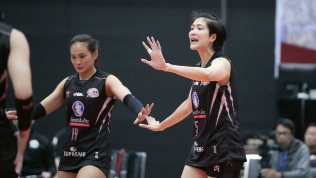 ทีมนักตบสาว “แชมป์เก่า” สุพรีม ทิพย ชลบุรี-อี เทค. ประเดิมคว้าชัย ในศึกวอลเลย์บอล TVA Channel ไทยแลนด์ ลีก 2026