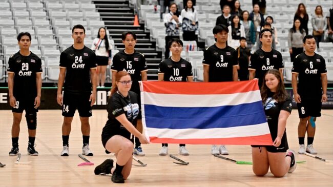 ฟลอร์บอลไทยคว้าตั๋วเวิลด์คัพ เข้าชิงหลังเสมอเกาหลี​ 4-4