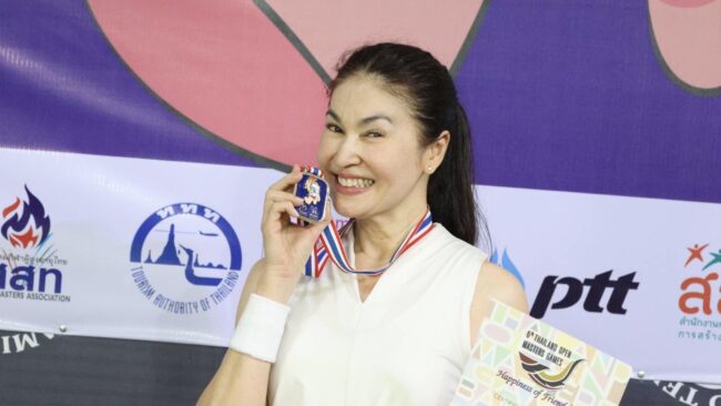 นักแสดงคนดัง นาตาชา คว้าแชมป์เทนนิส ไทยแลนด์ โอเพ่น มาสเตอร์เกมส์