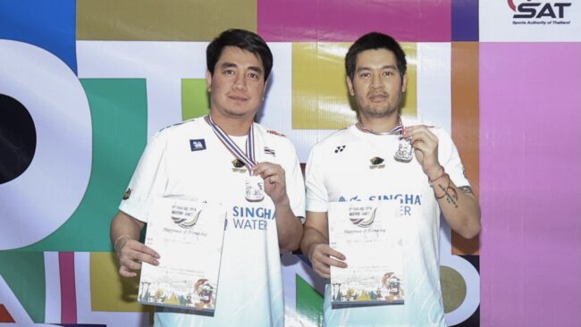 “ต๊อด” ปิติ คว้า 1 เหรียญทอง 1 เหรียญเงินในแบดมินตัน ไทยแลนด์ มาสเตอร์เกมส์ 2026