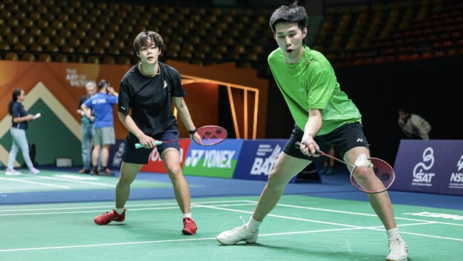 ทัพแบดมินตันไทยลงซ้อมสนามจริง “ปอป้อ-โอโม่” ลั่นขอโฟกัสทีละรอบ ลุ้นแชมป์ไทยแลนด์ มาสเตอร์ส 2026