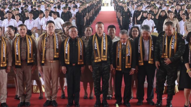 พลเอก บุญสิน บรรยายพิเศษ นักเรียน บ.พ. – ร.ว.บ. รักชาติ ศาสนา พระมหากษัตริย์