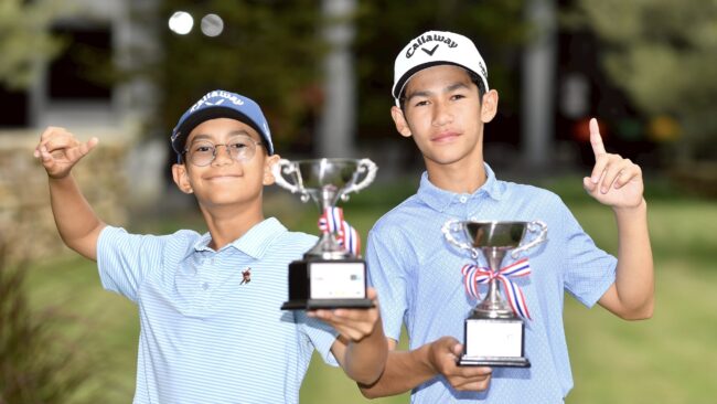 สกาย-ฌอห์น ไวล์ดิ้ง” ฟอร์มฮอต คว้าแชมป์ 2 สนามติด สิงห์-กรุงไทย จูเนียร์ กอล์ฟ