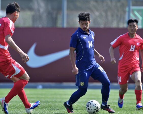 ทีมชาติไทย U23 ลงสนามนัดสุดท้ายศึกอุ่นเครื่องรายการ CFA Team China International Youth Tournament พ่ายต่อ เกาหลีเหนือ U23 1-3