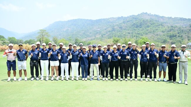 นายกสมาคมกอล์ฟฯ เยี่ยมแคมป์ทีมชาติ เตรียมพร้อมลุยเอเชียนเกมส์ 2026