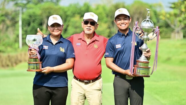 ก้าว – ยิ้ม สองนักกอล์ฟทีมชาติ ซิวแชมป์ แมตช์เพลย์ สิงห์ ไทยแลนด์ อเมเจอร์ 2026