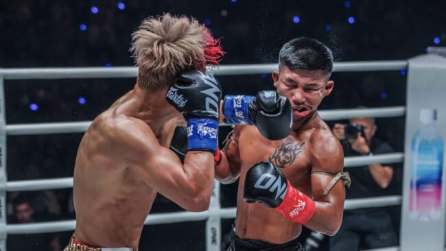 ล้างตาสำเร็จ! “ทาเครุ” ทุบน็อก “รถถัง” ซิวแชมป์โลกเฉพาะกาล อำลาสังเวียนสุดยิ่งใหญ่ ศึก ONE ซามูไร 1