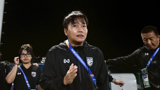 “ธิดารัตน์ วิวาสุขุ” ให้สัมภาษณ์หลังการแข่งขันฟุตบอลหญิงชิงแชมป์เอเชียรุ่นอายุไม่เกิน 17 ปี นัดที่สาม
