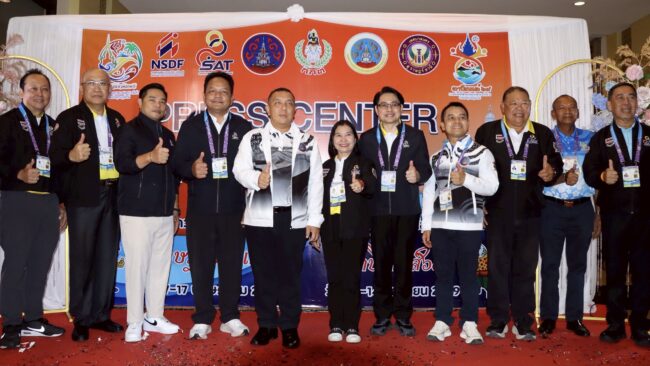เปิดศูนย์สื่อมวลชน (Press Center) ในการแข่งขันกีฬาเยาวชนแห่งชาติ ครั้งที่ 41 “สุราษฎร์ธานีเกมส์”