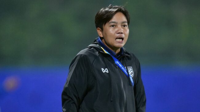 ธิดารัตน์ วิวาสุขุ” ให้สัมภาษณ์หลังการแข่งขันฟุตบอลหญิงชิงแชมป์เอเชียรุ่นอายุไม่เกิน 17 ปี รอบแปดทีมสุดท้าย