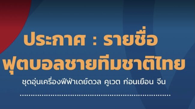 มุ้ย ธีรศิลป์ หวนคืนทีมชาติไทย