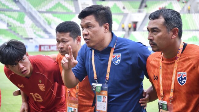 จักรพันธ์ ปั่นปี” ให้สัมภาษณ์หลังการแข่งขันฟุตบอลชิงแชมป์อาเซียนรุ่นอายุไม่เกิน 19 ปี รอบรองชนะเลิศ
