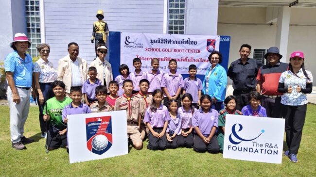 มูลนิธิกีฬากอล์ฟไทย นำร่องให้เด็กรู้จักกีฬากอล์ฟ ที่ ร.ร. เทศบาล 2 วัดเสนานฤมิตร จ.สระบุรี