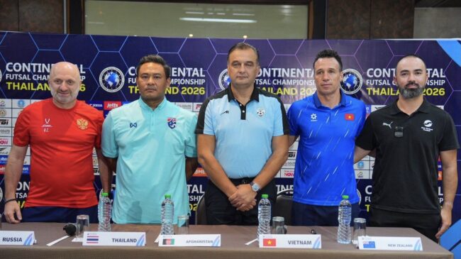 ฟุตซอลไทย พร้อมเปิดศึก Continental Futsal Championship 2026