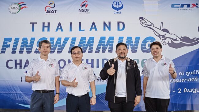 เปิดฉากอย่างยิ่งใหญ่! ศึกดำน้ำฟินสวิมมิ่ง ชิงชนะเลิศแห่งประเทศไทย ครั้งที่ 10 กระหึ่มสระ ม.ธรรมศาสตร์ รังสิต