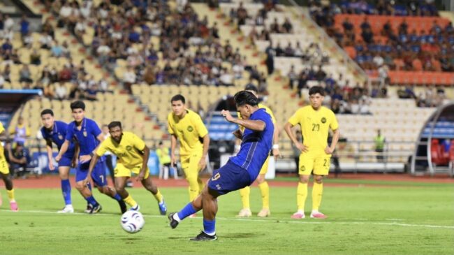 ทีมชาติไทย เอาชนะ มาเลเซีย 2-0 เก็บหกคะแนนเต็มอาเซียน คัพ 2026