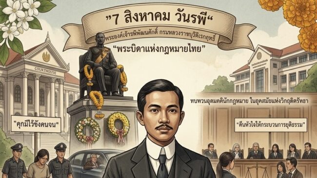 บทความการปฏิรูปประเทศ ”7 สิงหา วันรพี“ อุดมคตินักกฎหมายภายใต้วิกฤติศรัทธา