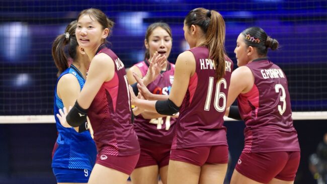 เข้ารอบ 8 ทีมเป็นที่ 1 ของกลุ่ม ศึกวอลเลย์บอลหญิง ชิงแชมป์เอเชีย 2026