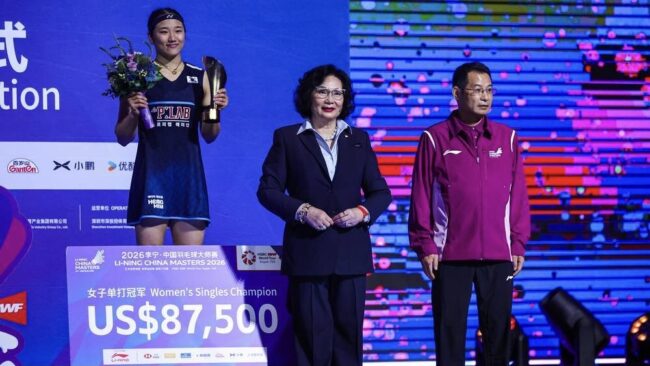 ให้เกียรติมอบรางวัลในการแข่งขันแบดมินตันรายการ “ไชน่า มาสเตอร์ส 2026”