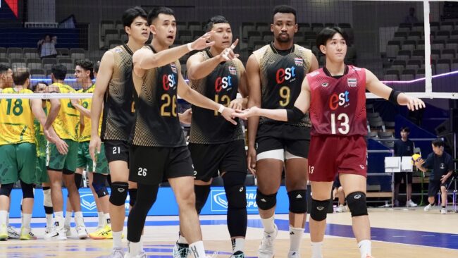 ทีมนักตบหนุ่มไทย ต้านไม่ไหว พ่าย ออสเตรเลีย 0-3 เซต หยุดเส้นทางในรอบ 8 ทีม