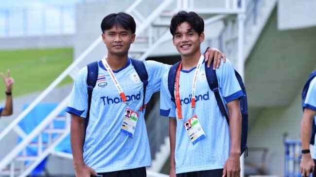 ยศกร-ธนาวุฒิ สมทบฟุตบอลชายทีมชาติไทย ชุดเอเชียนเกมส์