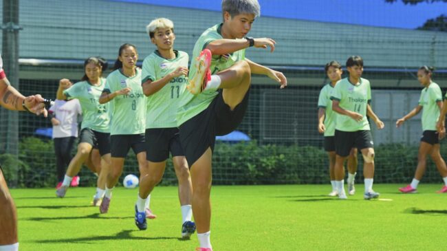 ฟุตบอลหญิงไทย ซ้อมเข้ม เตรียมดวลไชนีส ไทเปAsian Games 2026,