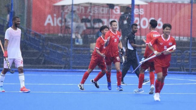 ฮอกกี้ชายไทยเฉือนชนะโอมาน 1-0 ประตูชัยมาในช่วง​ 3​ นาทีสุดท้าย