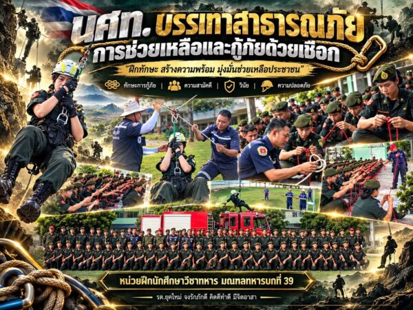 นศท. ฝึกบรรเทาสาธารณภัย