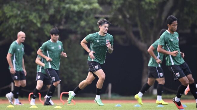 ทีมชาติไทยซ้อมก่อนชนฟิลิปปินส์ ศึก FIFA ASEAN CUP 2026 นัดสุดท้ายรอบแบ่งกลุ่ม