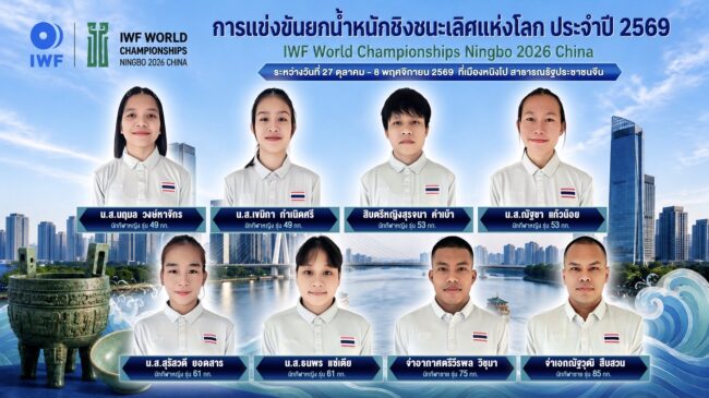 8 จอมพลังไทย บุกชิงแชมป์โลก