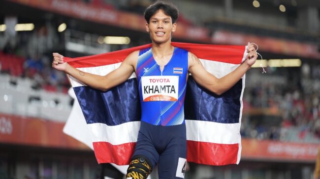 แพท” พลาธิป คำทา คว้าเหรียญเงิน วิ่ง 100 เมตร เอเชียนพาราเกมส์ 2026!