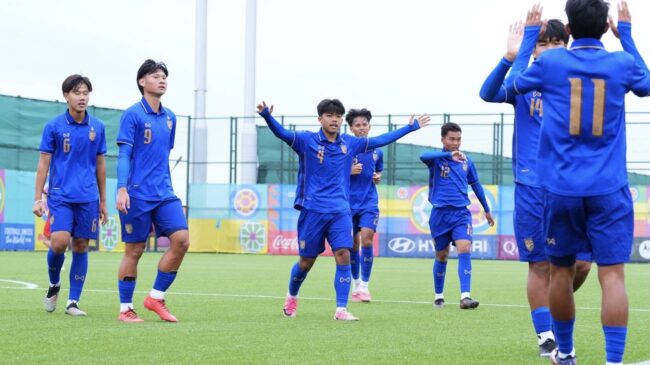 ทีมชาติไทย U15 แซงชนะ อัฟกานิสถาน 6-4 ชนตูนีเซีย รอบ 16 ทีม Tier 3
